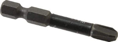 Wera - #3 Phillips Screwdriver Bit - 1/4" Hex Drive, 2" OAL - Exact Tool & Supply