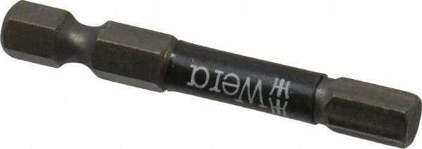 Wera - 6mm Hex Screwdriver Bit - 1/4" Drive, 2" OAL - Exact Tool & Supply