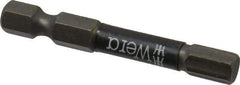 Wera - 6mm Hex Screwdriver Bit - 1/4" Drive, 2" OAL - Exact Tool & Supply
