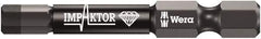 Wera - 5mm Hex Screwdriver Bit - 1/4" Drive, 2" OAL - Exact Tool & Supply