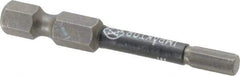 Wera - 4mm Hex Screwdriver Bit - 1/4" Drive, 2" OAL - Exact Tool & Supply