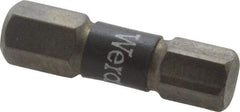 Wera - 6mm Hex Screwdriver Bit - 1/4" Drive, 1" OAL - Exact Tool & Supply