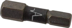 Wera - 5mm Hex Screwdriver Bit - 1/4" Drive, 1" OAL - Exact Tool & Supply