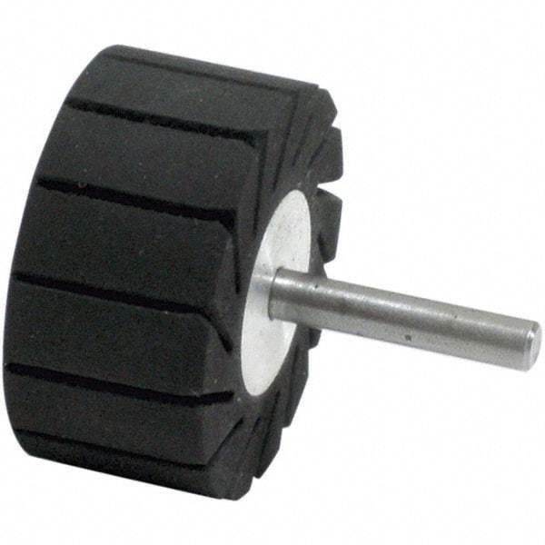 Dynabrade - 1" Wide x 2" Diam, Expander Wheel Spiral Band Drum - 1/4" Shank Diam, 7,500 RPM - Exact Tool & Supply