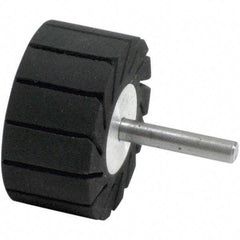 Dynabrade - 1" Wide x 2" Diam, Expander Wheel Spiral Band Drum - 1/4" Shank Diam, 7,500 RPM - Exact Tool & Supply