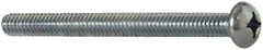 Value Collection - 1/4-20 UNC, 3" Length Under Head Phillips Drive Machine Screw - Round Head, Grade 2 Steel, Zinc-Plated Finish, Without Washer - Exact Tool & Supply