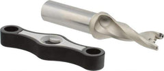 Iscar - 0.512 to 35/64" Diam, 3xD, 1.53" Max Depth, 5/8" Shank Diam, 4.12" OAL, Replaceable Tip Drill - IDK, IDM, IDN, IDP Insert, 13 Seat Size, DSM Toolholder, Series ChamDrillJet - Exact Tool & Supply