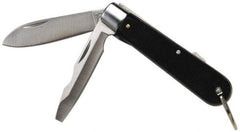 Ideal - 2-3/4" Blade, 5" OAL, Straight Pocket Knife - 5" OAL - Exact Tool & Supply