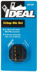 Ideal - RG-58, RG-59/62 Crimping Die Set - Use with Crimpmaster Ratcheting Crimp Tool - Exact Tool & Supply