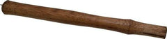 Made in USA - 16" Long Replacement Handle for Blacksmith Hammers - 1-1/4" Eye Length x 1" Eye Width, Hickory, Material Grade Type B - Exact Tool & Supply