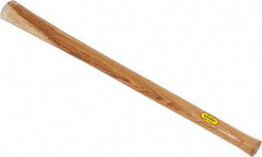 Made in USA - 36" Long Replacement Handle for Railroad/Clay Pick - 3" Eye Length x 2" Eye Width, Hickory, 5 Lb Capacity, Material Grade Type B - Exact Tool & Supply