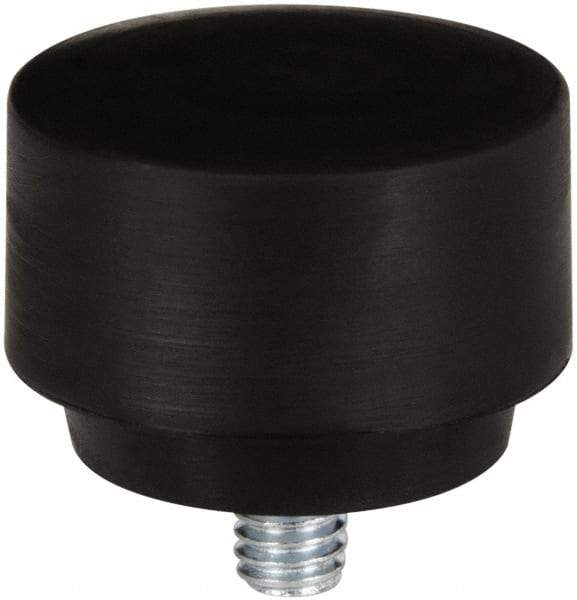 NUPLA - 1-1/2" Face Diam, Grade Hard, Black Hammer Tip/Face - Plastic - Exact Tool & Supply
