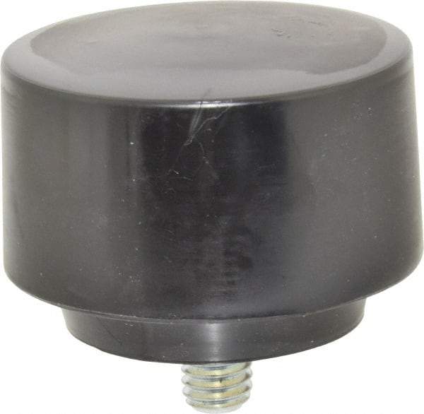 NUPLA - 2-1/2" Face Diam, Grade Hard, Black Hammer Tip/Face - Plastic - Exact Tool & Supply