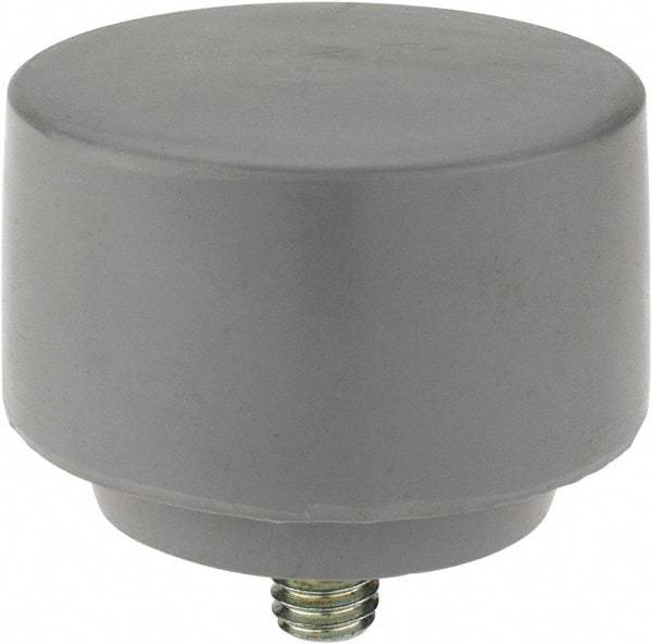 NUPLA - 2-1/2" Face Diam, Grade Extra Soft, Gray Soft Face Hammer Tip - Plastic - Exact Tool & Supply