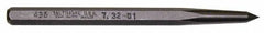 Mayhew - 7/32" Prick Punch - 5" OAL, Steel - Exact Tool & Supply