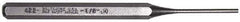 Mayhew - 1/8" Pin Punch - 6" OAL, Steel - Exact Tool & Supply