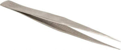 Aven - 5" OAL AA-SA Precision Tweezers - General Assembly, Precise Tip - Exact Tool & Supply