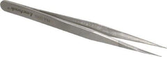 Aven - 4-3/4" OAL 3-SA Precision Tweezers - Straight, Subminiature Assembly - Exact Tool & Supply