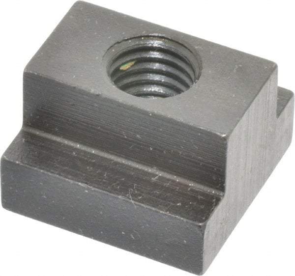 Gibraltar - 1/2-13 Blind Tapped T Slot Nut - 5/8" Slot Width, 1-1/8 x 3/8" Base Width x Height, 1-1/8 x 3/4" OAL x Height - Exact Tool & Supply