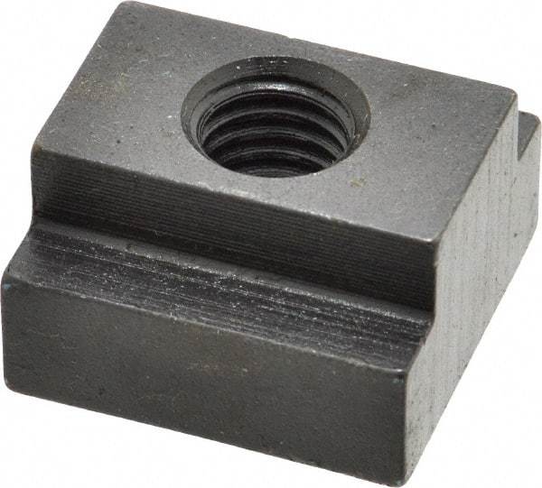 Gibraltar - 1/2-13 Blind Tapped T Slot Nut - 3/4" Slot Width, 1-1/4 x 15/32" Base Width x Height, 1-1/4 x 3/4" OAL x Height - Exact Tool & Supply