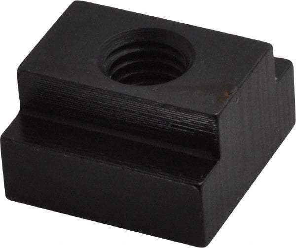 Gibraltar - 1/2-13 Tapped Through T Slot Nut - 3/4" Slot Width, 1-1/4 x 15/32" Base Width x Height, 1-1/4 x 3/4" OAL x Height - Exact Tool & Supply