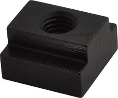 Gibraltar - 1/2-13 Tapped Through T Slot Nut - 3/4" Slot Width, 1-1/4 x 15/32" Base Width x Height, 1-1/4 x 3/4" OAL x Height - Exact Tool & Supply