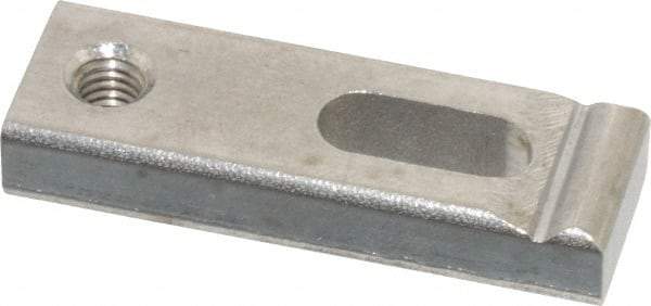 Gibraltar - 7/32" Stud, Stainless Steel, Strap Clamp - 5/16" Travel, 1-1/2" OAL x 1/2" Wide x 1/4" High, Radius Nose - Exact Tool & Supply