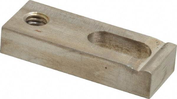 Gibraltar - 11/32" Stud, Stainless Steel, Strap Clamp - 1/2" Travel, 2" OAL x 3/4" Wide x 3/8" High, Radius Nose - Exact Tool & Supply