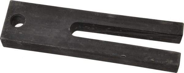 Gibraltar - 1-1/2" Wide x 3/4" High, Carbon Steel, Black Oxide Coated, Tapered, U Shaped Strap Clamp - 17/32" Stud, 3-1/2" Travel, 6" OAL - Exact Tool & Supply