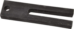 Gibraltar - 1-1/2" Wide x 3/4" High, Carbon Steel, Black Oxide Coated, Tapered, U Shaped Strap Clamp - 17/32" Stud, 3-1/2" Travel, 6" OAL - Exact Tool & Supply