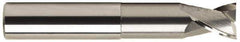 OSG - 1", 2 Flute, Single End, Solid Carbide, 0.09" Corner Radius End Mill - 6" OAL, 30° Helix, Right Hand Flute, 1" LOC, Right Hand Cut, 3-3/8" Extended Reach - Exact Tool & Supply