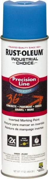 Rust-Oleum - 17 fl oz Blue Marking Paint - Water-Based Formula - Exact Tool & Supply
