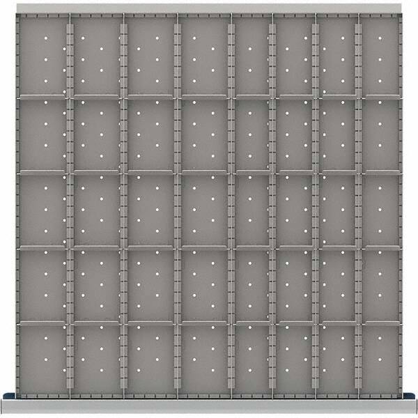 LISTA - 40-Compartment Drawer Divider Layout for 3.15" High Drawers - Exact Tool & Supply