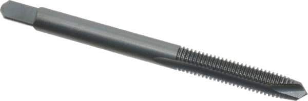 Kennametal - #10-32 UNF, 2 Flute, Oxide Finish, High Speed Steel Spiral Point Tap - Plug Chamfer, Right Hand Thread, 2.38" OAL, 7/8" Thread Length, 0.194" Shank Diam, 3B Class of Fit - Exact Tool & Supply