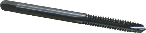 Kennametal - #10-24 UNC, 2 Flute, Oxide Finish, High Speed Steel Spiral Point Tap - Plug Chamfer, Right Hand Thread, 2.38" OAL, 7/8" Thread Length, 0.194" Shank Diam, 2B/3B Class of Fit - Exact Tool & Supply