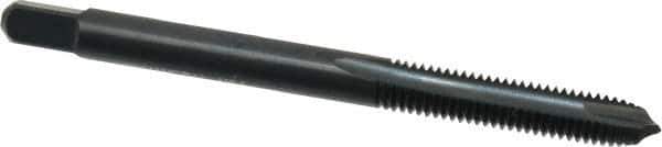 Kennametal - #10-32 UNF, 2 Flute, Oxide Finish, High Speed Steel Spiral Point Tap - Plug Chamfer, Right Hand Thread, 2.38" OAL, 7/8" Thread Length, 0.194" Shank Diam, 2B Class of Fit - Exact Tool & Supply