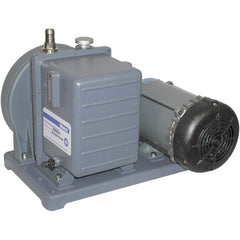 Welch - Rotary Vane-Type Vacuum Pumps; Horsepower: 0.5 ; Voltage: 115/230V ; Cubic Feet per Minute: 5.60 ; Length (Decimal Inch): 20.0000 ; Width (Decimal Inch): 12.0000 ; Height (Inch): 15 - Exact Tool & Supply