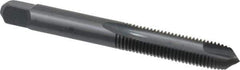 Kennametal - 5/16-24 UNF, 2 Flute, Oxide Finish, High Speed Steel Spiral Point Tap - Plug Chamfer, Right Hand Thread, 2.72" OAL, 1-1/8" Thread Length, 0.318" Shank Diam, 3B Class of Fit - Exact Tool & Supply