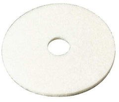 3M - Spray Buffing Pad - 17" Machine, White Pad, Polyester - Exact Tool & Supply