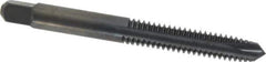 Kennametal - 1/4-20 UNC, 3 Flute, Nitride/Oxide Finish, High Speed Steel Spiral Point Tap - Plug Chamfer, Right Hand Thread, 2-1/2" OAL, 1" Thread Length, 0.255" Shank Diam, 3B Class of Fit - Exact Tool & Supply