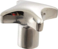 KIPP - 1.96" Head Diam, 4 Point Lobed Knob - 3/8" Hole, Stainless Steel - Exact Tool & Supply
