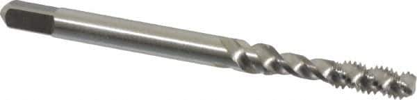 Kennametal - M4x0.70 Metric Coarse 3 Flute 6H Bottoming Spiral Flute Tap - Vanadium High Speed Steel, Bright Finish, 2.13" OAL, Right Hand Flute, Right Hand Thread, D4 - Exact Tool & Supply