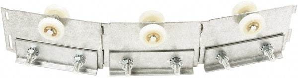 Steiner - 1' Long Galvanized Steel Dock Strip Door Strip Door Trolley - Use with Track & Roller Track - Exact Tool & Supply