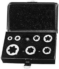Cle-Line - 1/4-20 to 1-14 UNC, UNF, Hex Die Set - 20 Piece Set, Comes with Metal Case - Exact Tool & Supply