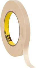 3M - 1/2" Wide x 60 Yd Long Tan Paper Masking Tape - Series 234, 5.9 mil Thick, 27 In/Lb Tensile Strength - Exact Tool & Supply