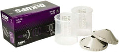 DeVilbiss - Paint Sprayer Reusable Sleeve - Reusable Sleeve and Lids, 2 Pack, Compatible with Siphon and Gravity Spray Guns - Exact Tool & Supply
