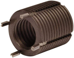 Recoil - M22x1.50 Internal, M32x2.00 External, 32mm Insert Length, Heavy Duty Keylocking Thread Inserts - Carbon Steel, Zinc Phosphate Finish, Grade C1215 - Exact Tool & Supply