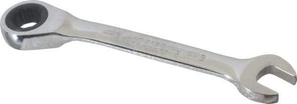 Blackhawk by Proto - 8mm 12 Point Combination Wrench - 15° Head Angle, 3-1/2" OAL, Steel, Chrome Finish - Exact Tool & Supply