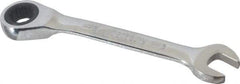 Blackhawk by Proto - 8mm 12 Point Combination Wrench - 15° Head Angle, 3-1/2" OAL, Steel, Chrome Finish - Exact Tool & Supply