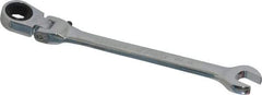 Blackhawk by Proto - 5/16" 12 Point Flexhead Combination Wrench - 15° Head Angle, 5" OAL, Steel, Chrome Finish - Exact Tool & Supply